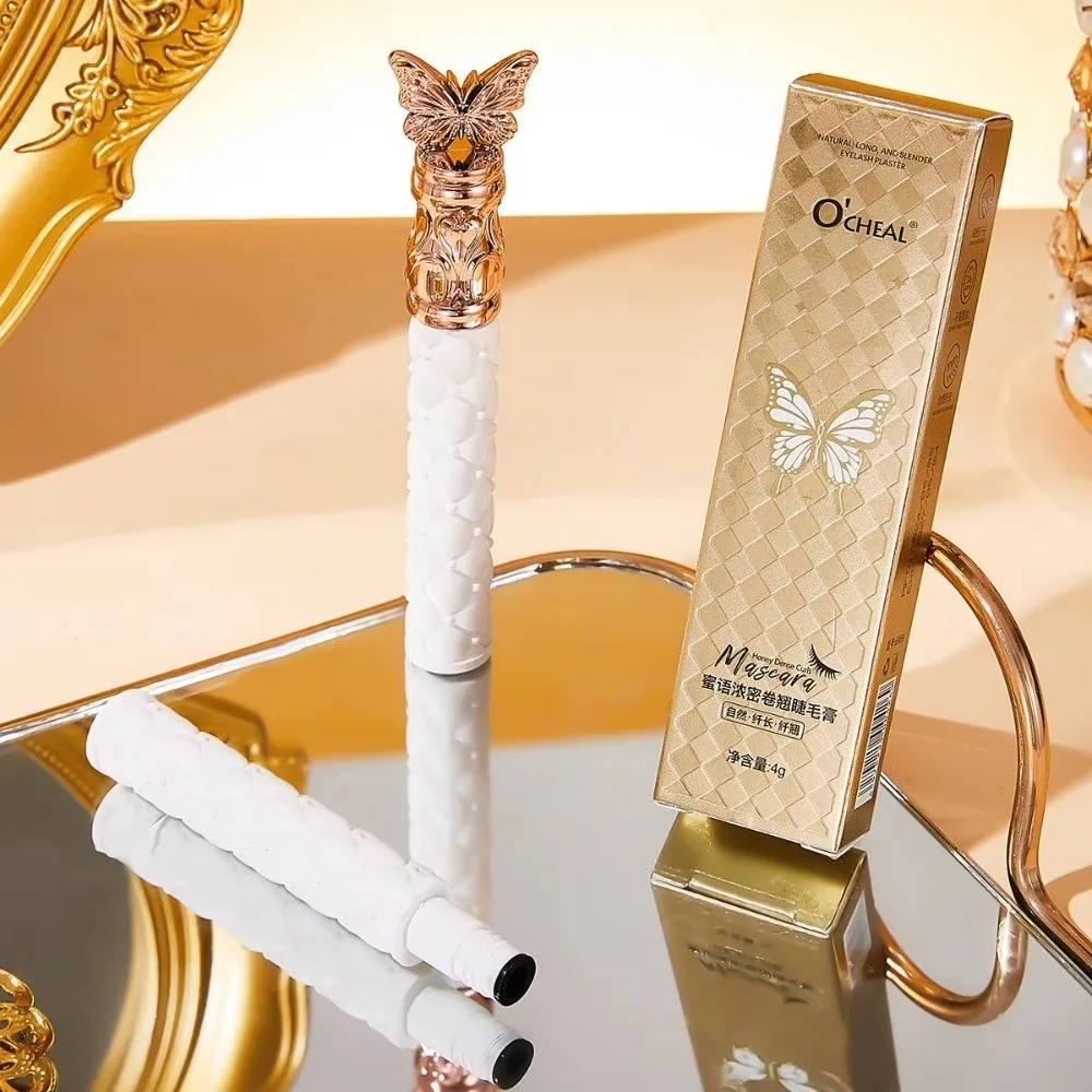 Máscara de pestañas negra de larga duración resistente al agua ​ ​ A prueba de manchas ​ ​   Máscara de pestañas Mascara rizado de secado rápido a prueba de sudor para mujeres