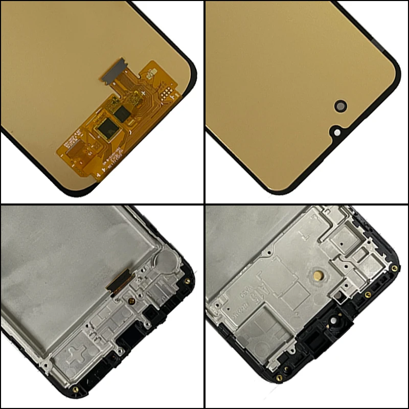 Imagem -05 - Super Amoled Display para Samsung Lcd Touch Screen Digitizer Lcd Frame A15 4g Sm-a155f Sm-a156b