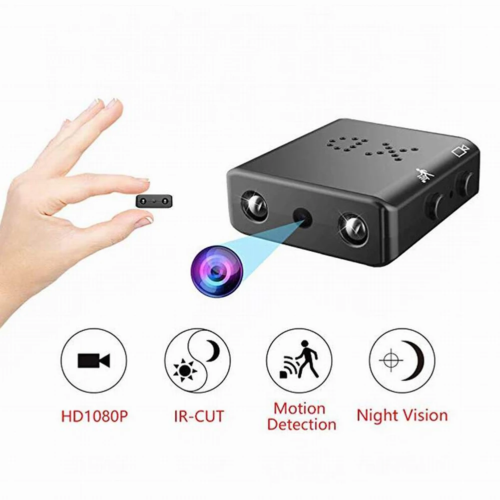 Mini Camera 1920x1080P HD Video Recorder Infrarood Nachtzicht Bewegingsdetectie Ondersteuning TF-kaart tot 32G Micro Cam