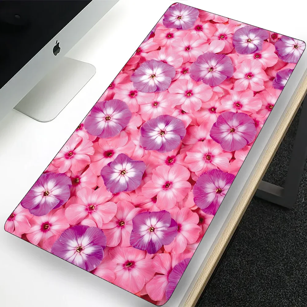 Grand tapis de souris de jeu rose, magnifique design, pour ordinateur portable, bureau, clavier