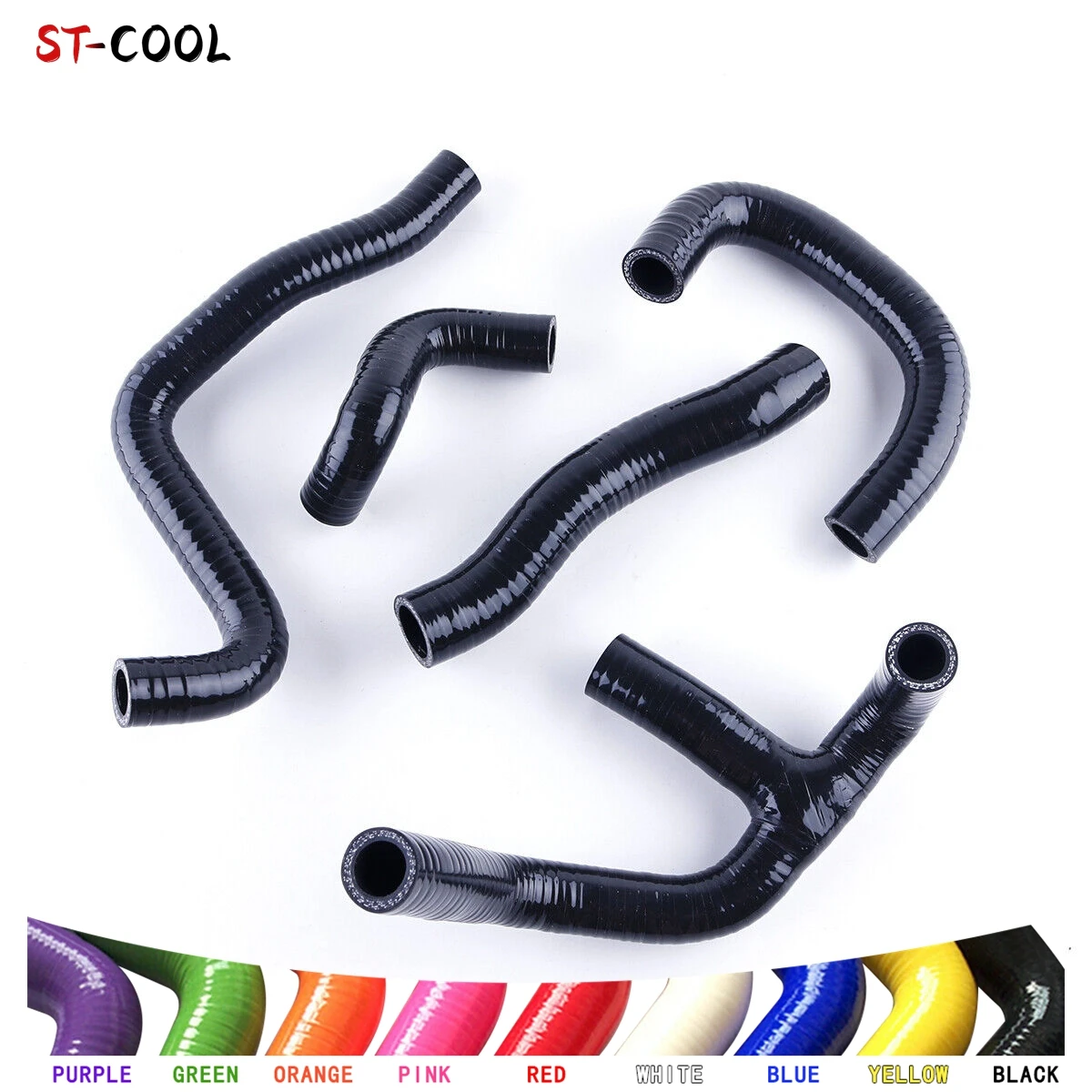 

For Suzuki RGV 250 RGV250 VJ22A 1989-1996 250CC /Aprilia RS250 1996-2004 Silicone Coolant Hoses Kit Silicon Tubes 5Pcs 10 Colors