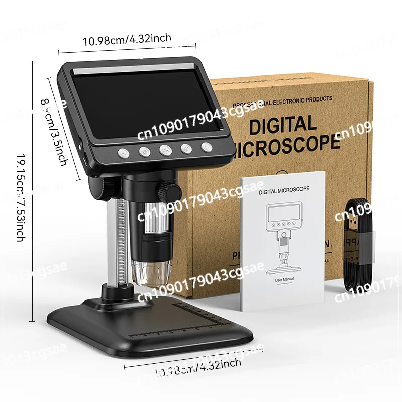 Digital Microscope, Electron Microscope High Definition Mobile Phone Repair Microscope, Ultra Clear Screen Microscope