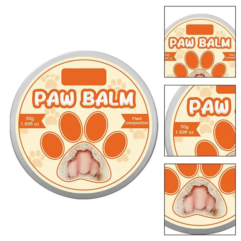 Paw Balm For Dogs 50g Noses Paws Moisturizer Cream Cats Dogs Paw Protector Lick Safe Pet Supplies For Extreme Weather Conditions