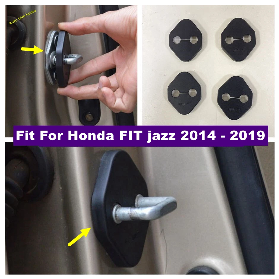 

Car Accessories Inner Door Lock Covers Case Cover Buckle Trim Plastic Fit For Honda FIT jazz 2014 - 2019 Protection Kit