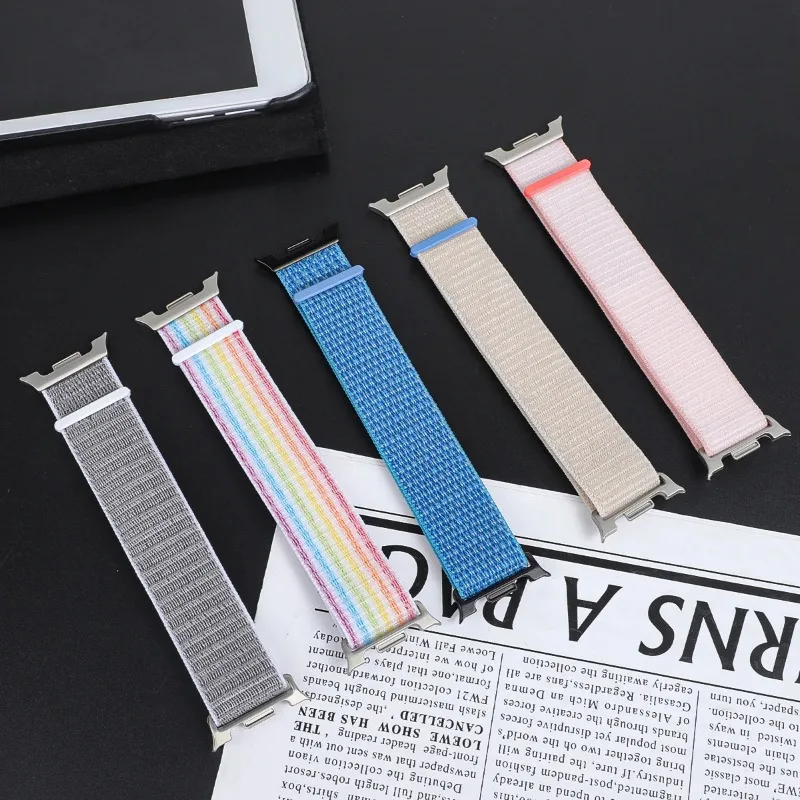 New Nylon Woven Band For Samsung Galaxy Watch9 8 40mm 44mm Velcro Sport Watch Strap for Samsung Galaxy Watch 8Classic 46mm Strap image 2