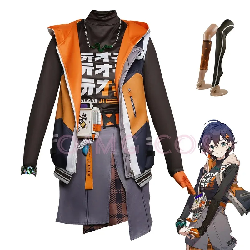 

DY2025Belle Zenless Zone Zero Косплей Костюм Униформа Парик Аниме Костюмы для Хэллоуина Маскарад Женщины Игра