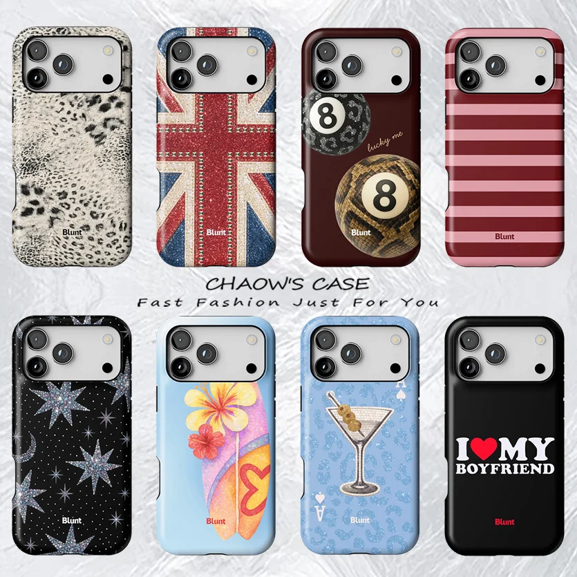 

Luxury Blunt Union Jack Red White Stripes Phone Case for iPhone 17 17e 16e 16 15 14 13 12 11 Air Pro Max Plus Double-layer Cover