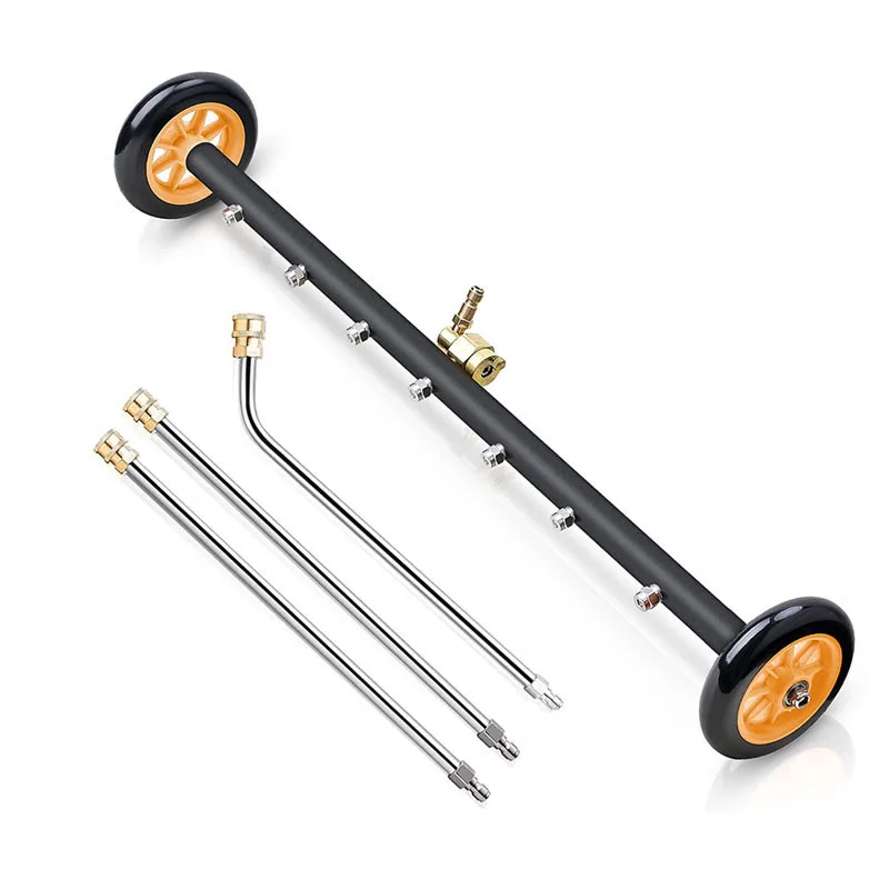 2 in 1 Power Washer Dual-Function Water Broom Pressure Washer Undercarriage Cleaner Floor Cleaning Machine Surface Cleaner