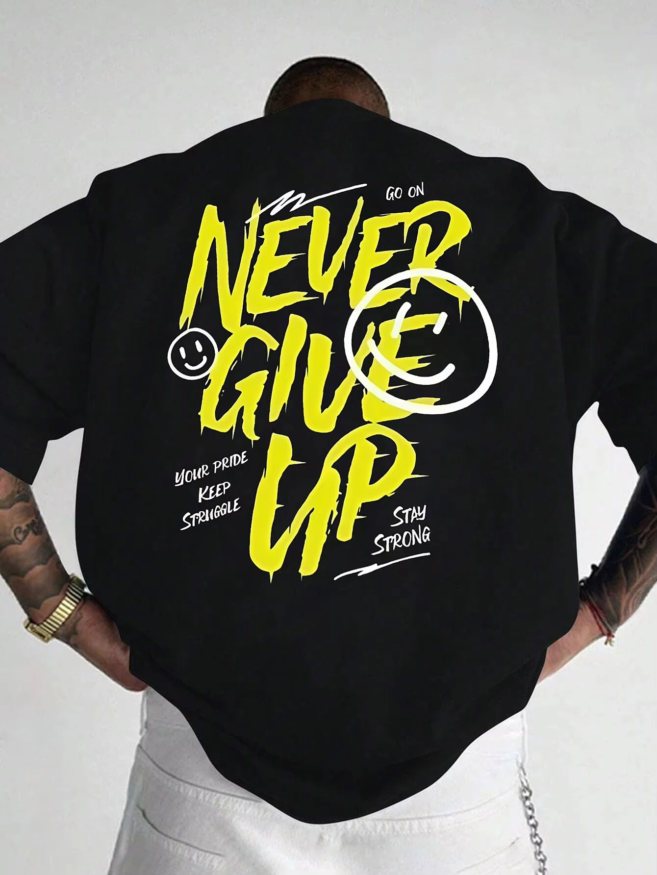 

Men's Casual Graphic T-Shirt - Loose fit, crew neck, short sleeves, breathable, suitable for spring and summer outdoor wear