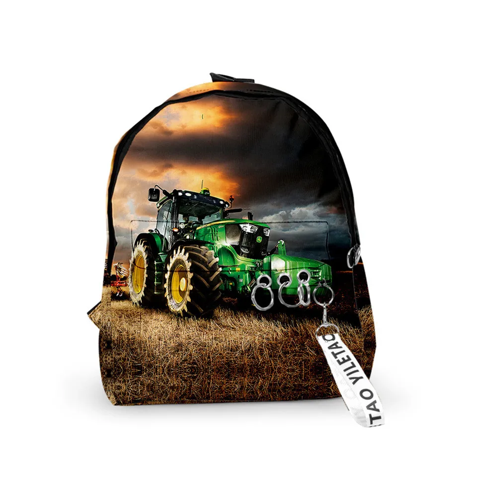 

Tractor Pattern backpack for children schoolbag anime backpack travel school bags for teenage boys girls mochila