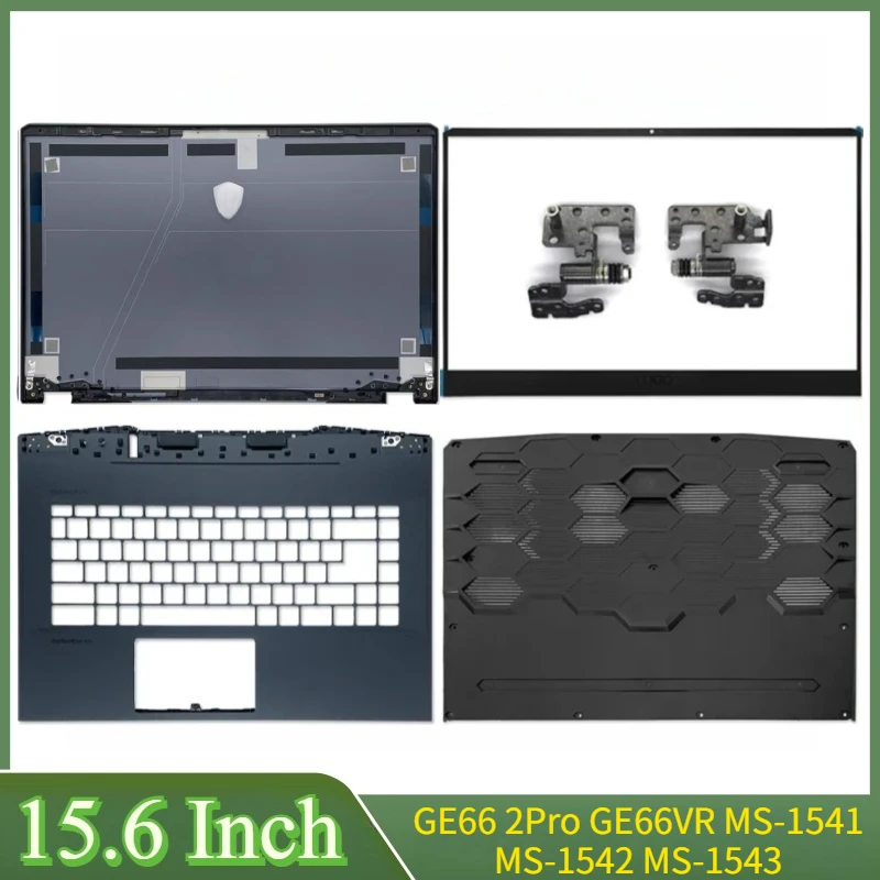 

15,6 "синий новый для GE66 2Pro GE66VR MS-1541 MS-1542 MS-1543 ноутбука ЖК-дисплей задняя крышка передняя панель упор для рук нижние петли корпуса