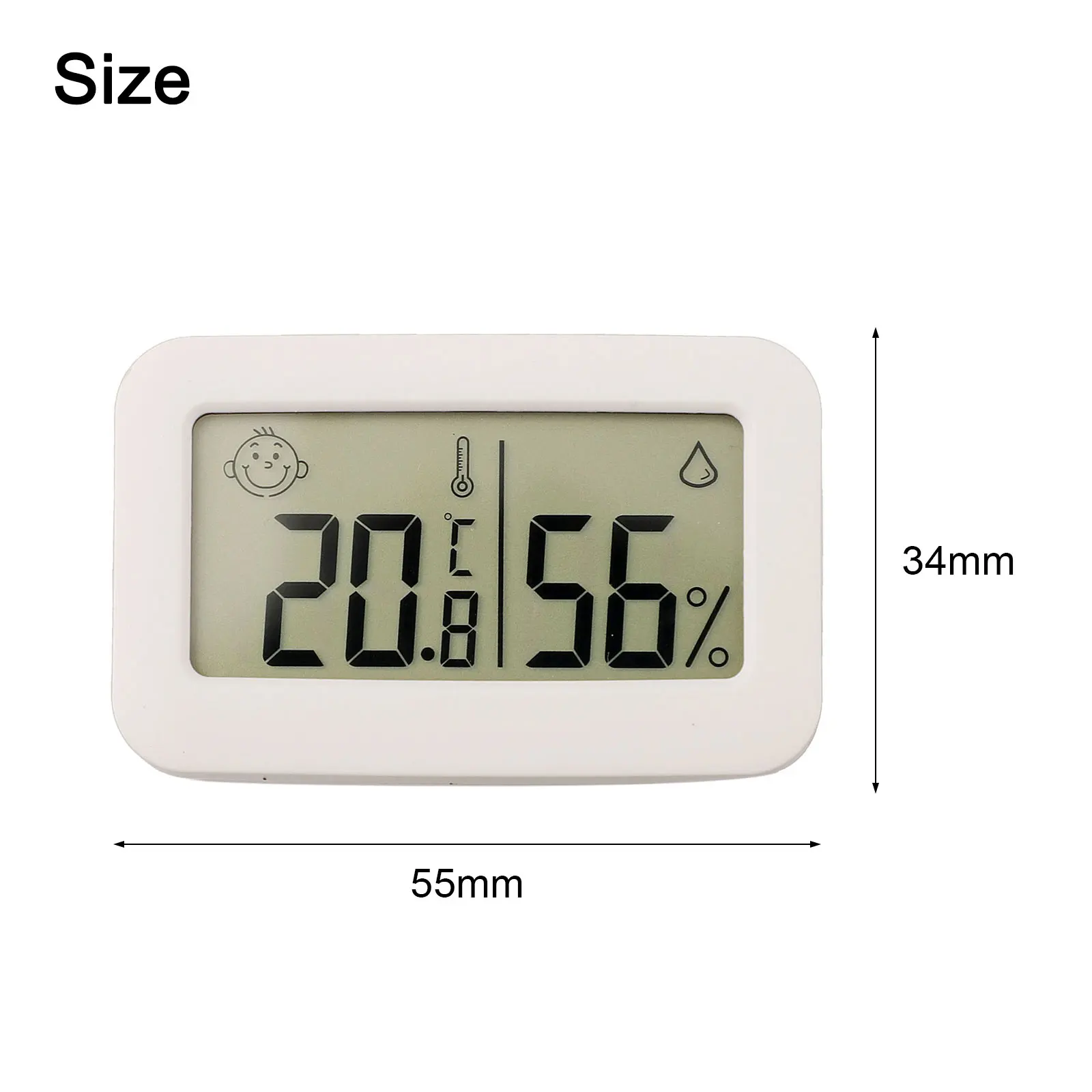 Digital Thermometer Household Use Environmental Control Comfort Indicator Symbols Easy-to-read Display Humidity Range 10 To 99