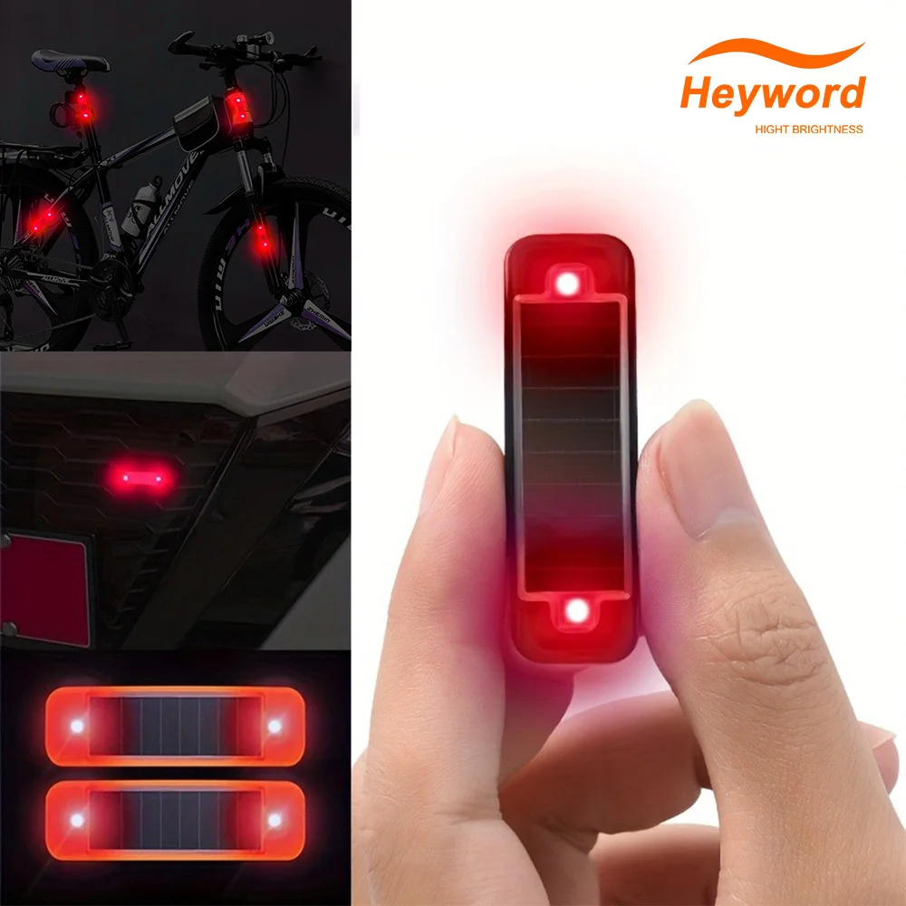 

миниатюрные светодиодные солнечные сигнальные фонари для автомобилей, имитационные сигнальные фонари для ночной безопасности, беспроводные сигнализационные устройства, фонари для охранников