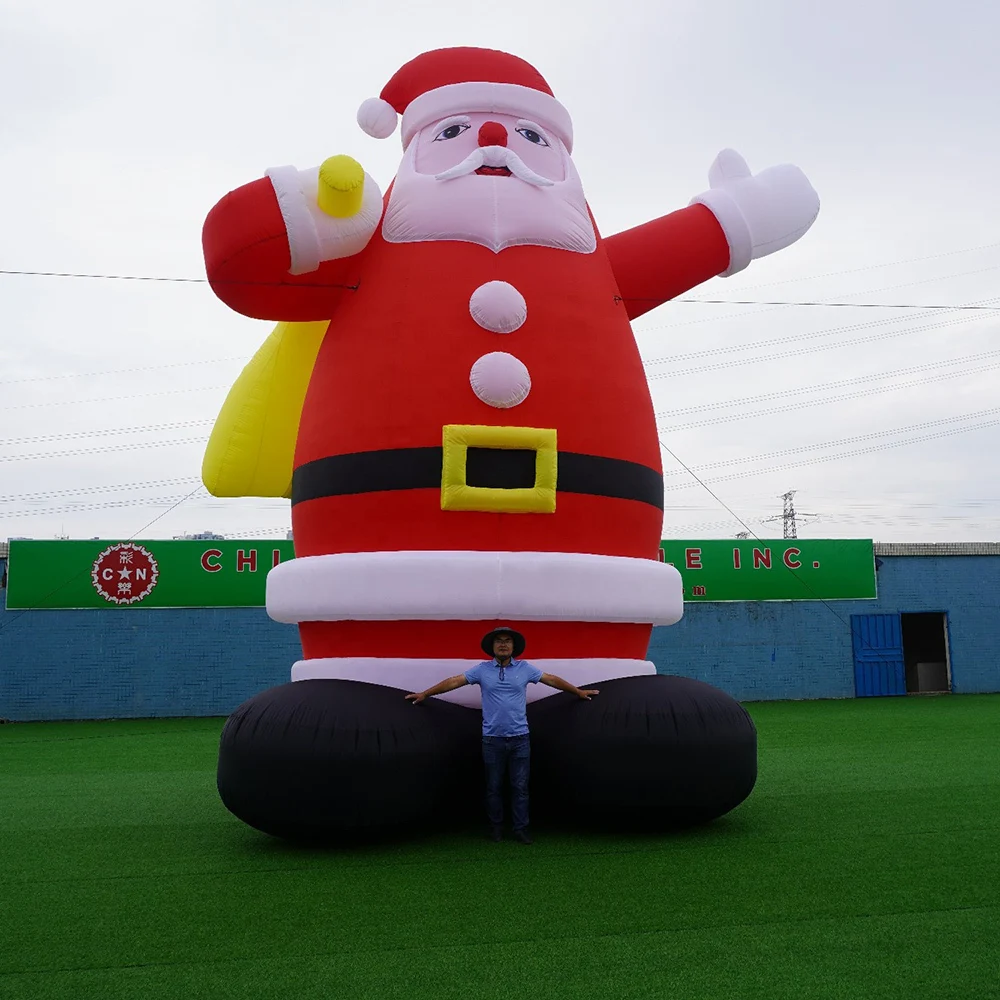 wholesale hot selling 26ft outdoor advertising inflatable Christmas Santa for decorations bulk Christmas gift