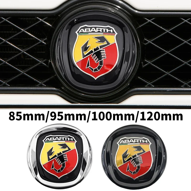3D ABS Auto Motorhaube Frontgrill Heckklappe Emblem Logo Aufkleber für FIAT 500 Abarth Ducato Panda Grande Punto Tipo Pulse