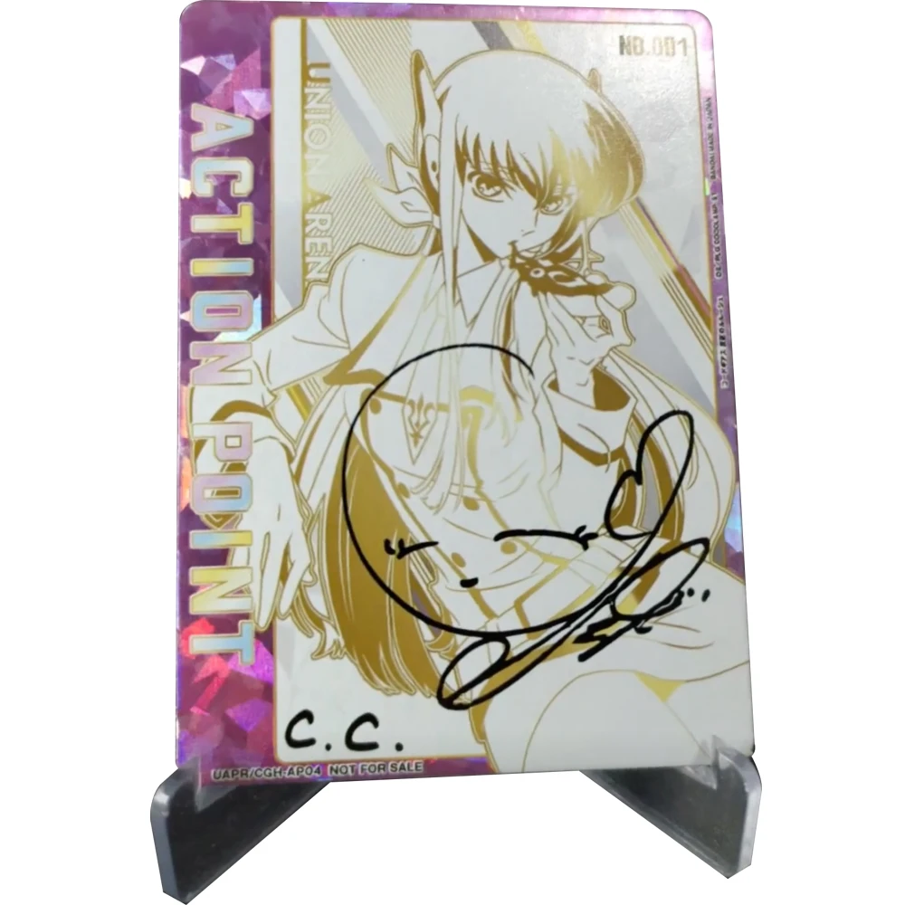 

CODE GEASS Lelouch of The Rebellion UA UNION ARENA Collection Card C.C CV Signature Card Bronzing Textured Refractive Flash Gift