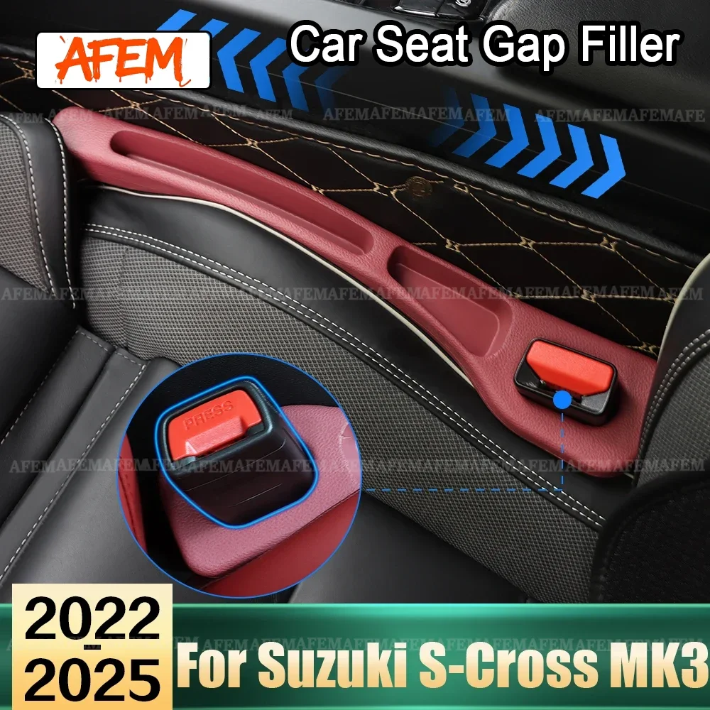 Car Accessories For Suzuki S-Cross Scross MK3 Hybrid 2022 2023 2024 2025 Seat Gap Storage Leak Proof Filler Strip Sealing Strip