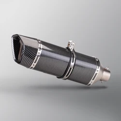 Motorcycle Exhaust Muffler with DB Killer Escape Moto Universal 51mm Muffler For S-project Honda Yamaha Suzuki Kawasaki Benelli