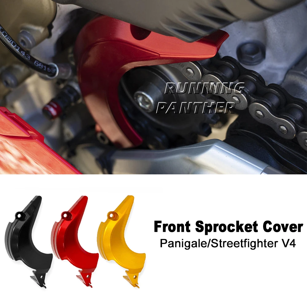 

2018-2024 For Ducati Streetfighter V4 S Panigale V4 S R Motorcycle Front Sprocket Cover Case Saver Protector Chain Guard