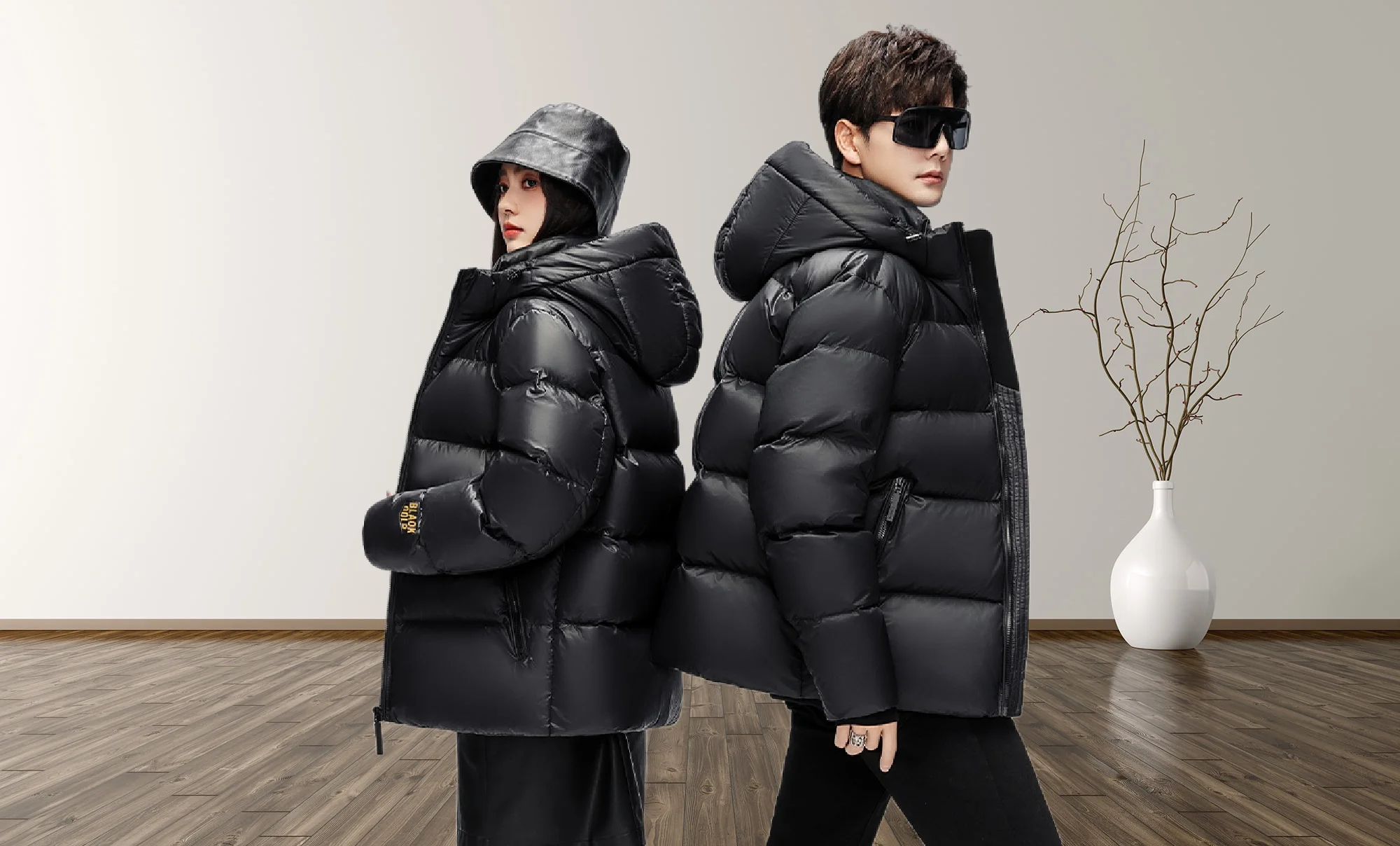 Men's down jacket, high-quality fabric, soft and comfortable, white duck down filling, fashionable and casual warm down jacket