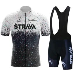 2023 Cross-border Cycling Jersey Strava Short Sleeve Suit Quick Drying Sweat Absorbent Racing Jersey For Summer Cycling