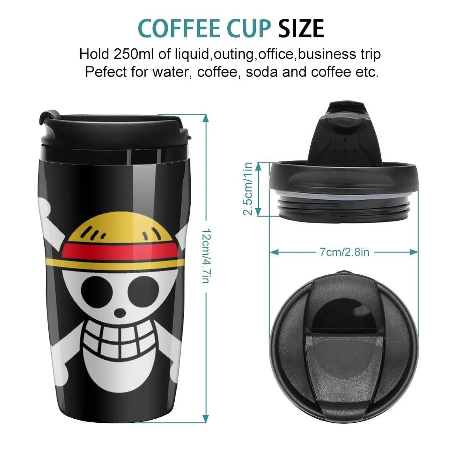 New Strawhats Jolly Roger Travel Coffee Mug Cup For Coffee Espresso Coffee Cup