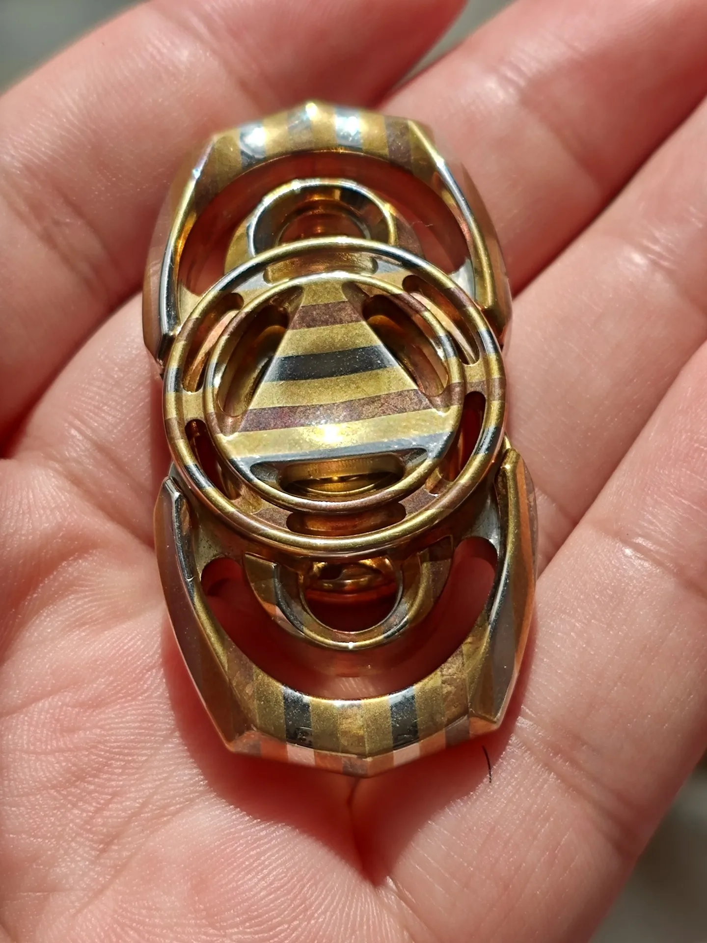 Used EDC in Situ Copper Horse Stargate Gyro Edc, Copper Horse Material, Box Kazi, Pretty Number 3