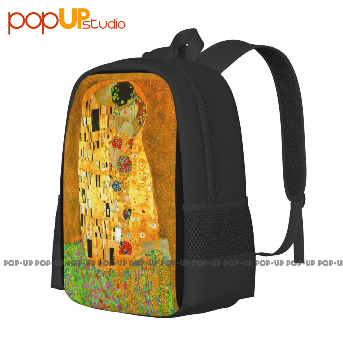 Gustav Klimt Famous Art Paintings Kissing Ideal Backpack Large Capacity Hot Shoe Bag Gym Tote Bag Bags For Travel