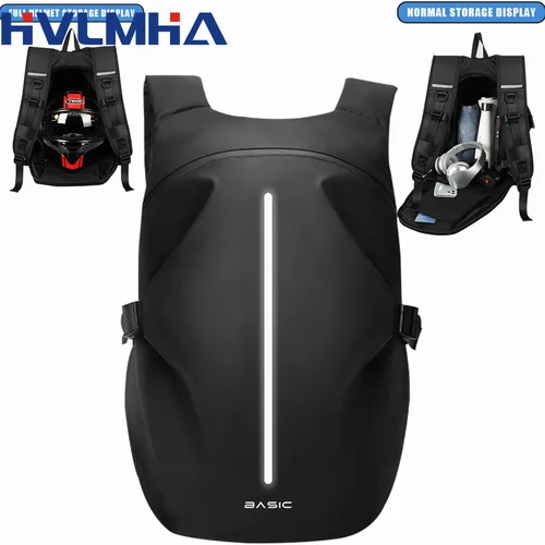 Nuevo bolso clásico multifuncional de gran capacidad para casco de motocicleta, mochila impermeable para motocicleta, bolsa de viaje reflectante para bicicleta