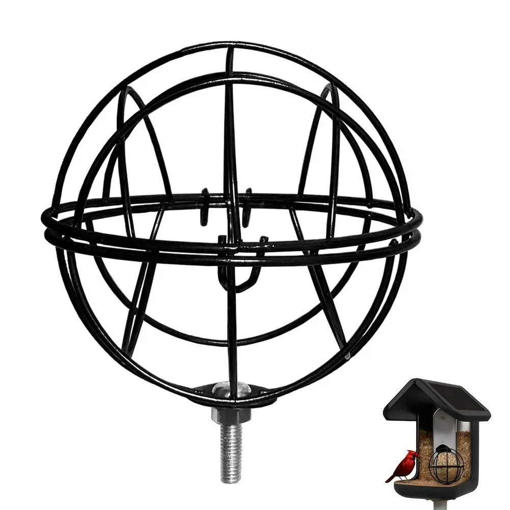 5 MM Screw Hole Metal Suet Ball Holder Round Closed Design Bird Food Container Rust Resistant Squirrel Proof Chit Ball Holder