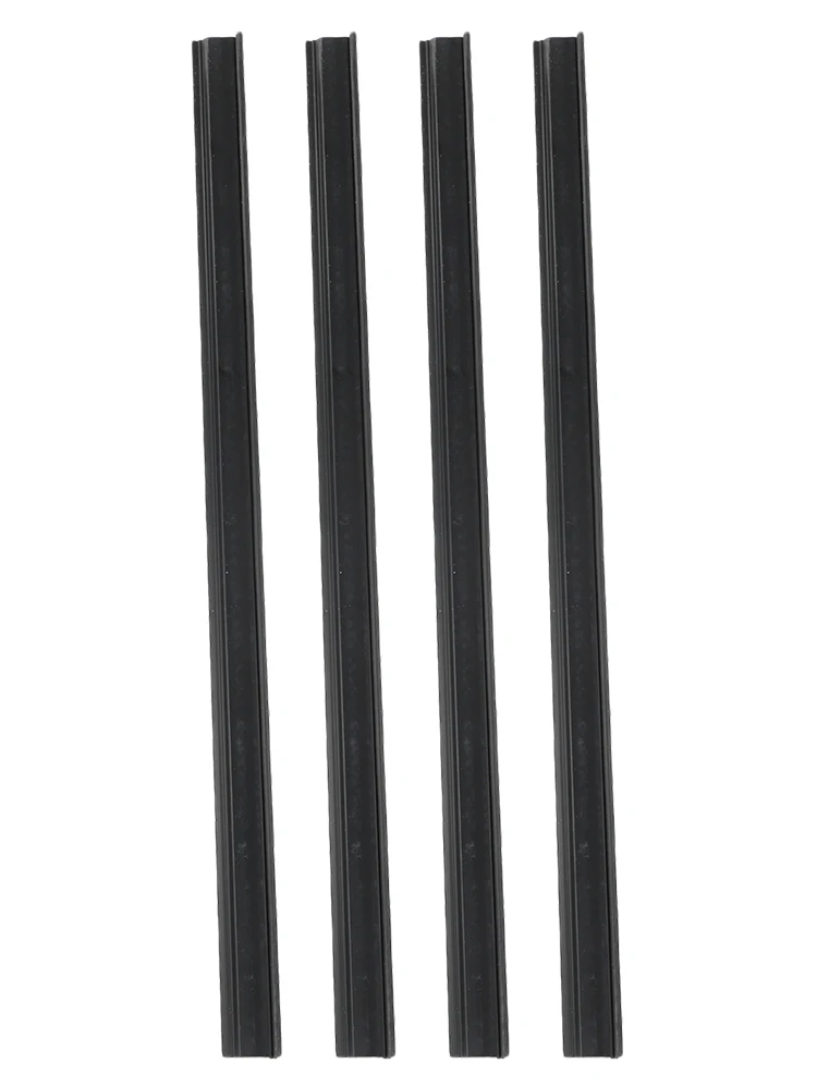 4PC Rubber Side Window Wiper Blades with Gap Filler Strip for Vehicles to Prevent Rain and Snow from Entering Window Gaps