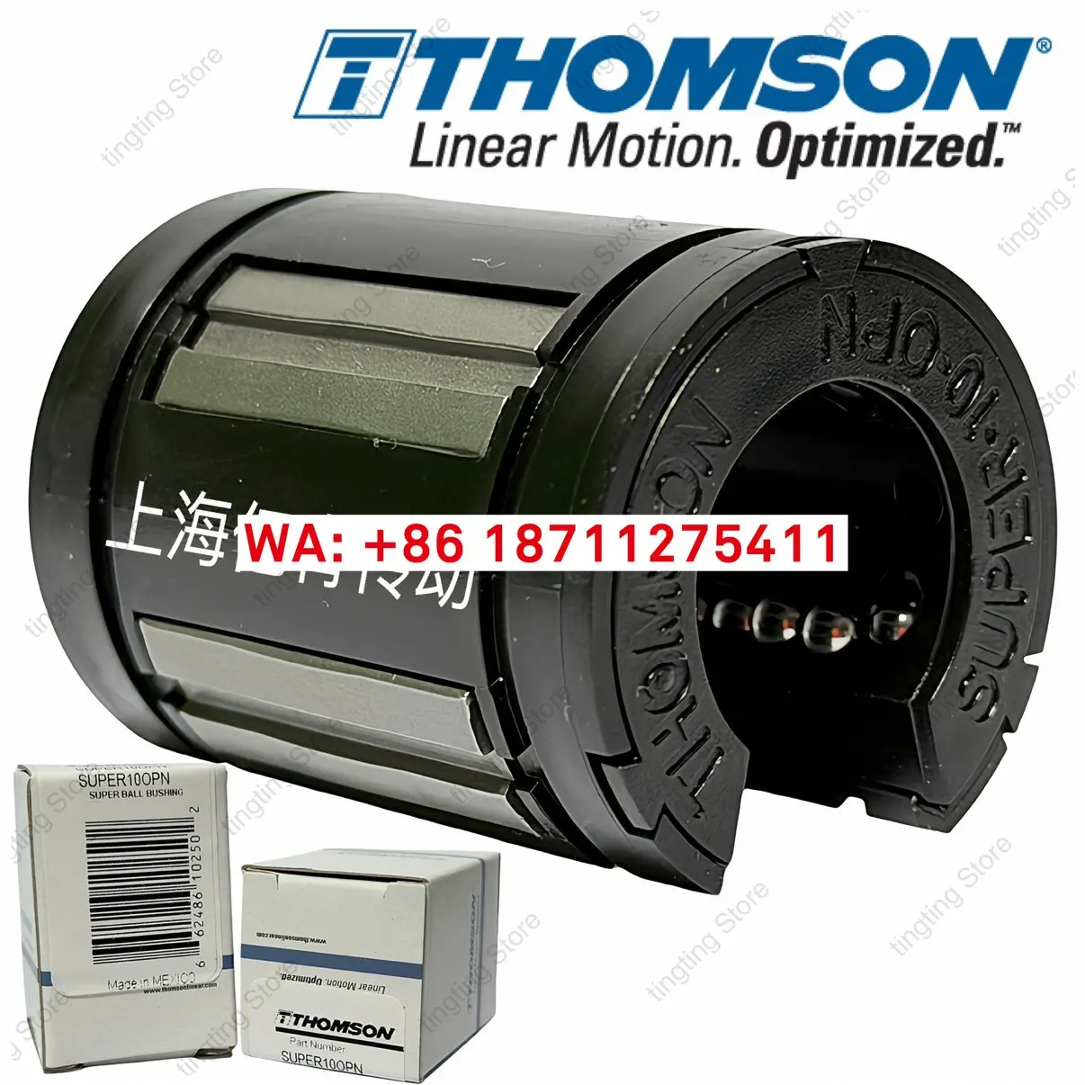 

Линейный подшипник THOMSON SUPER10 OPN SUPER12/16/20/24/32 OPN KNZ10OP