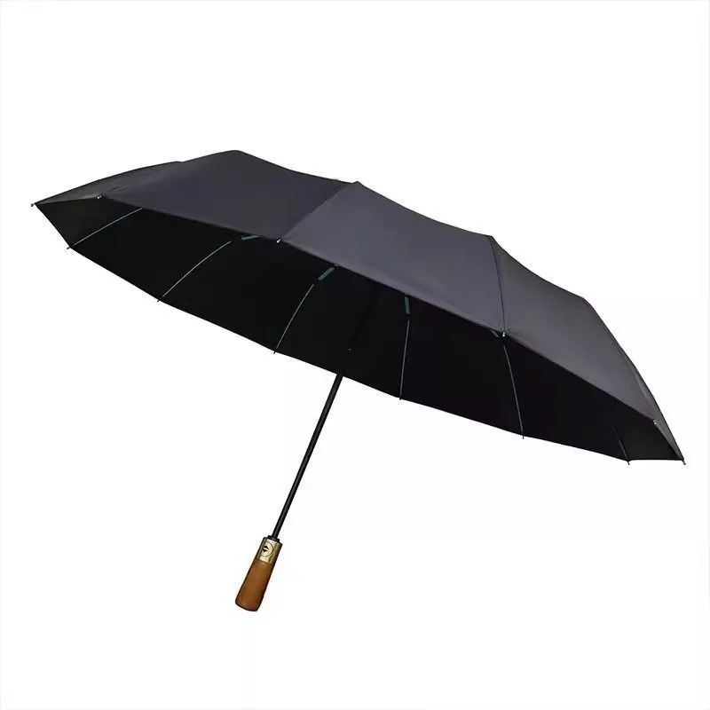 

Suitable For Mercedes-Benz Short Wooden Handle Umbrella High-end Super Large Fully Automatic Business Gift Golf Umbrella
