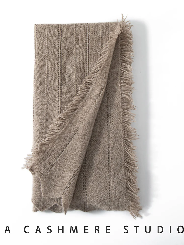 Sold Out Sold Out Cashmere Luxury Hollow Tassel cashmere shawl scarf Autumn Winter Soft Warm Cashmere Sweater Tops