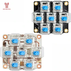 BIGTREETECH HBB Hot key Button Board 7 Macro Buttons With LED Klipper Control Keyboard For Voron 2.4 Trident Switchwire BTT Pi