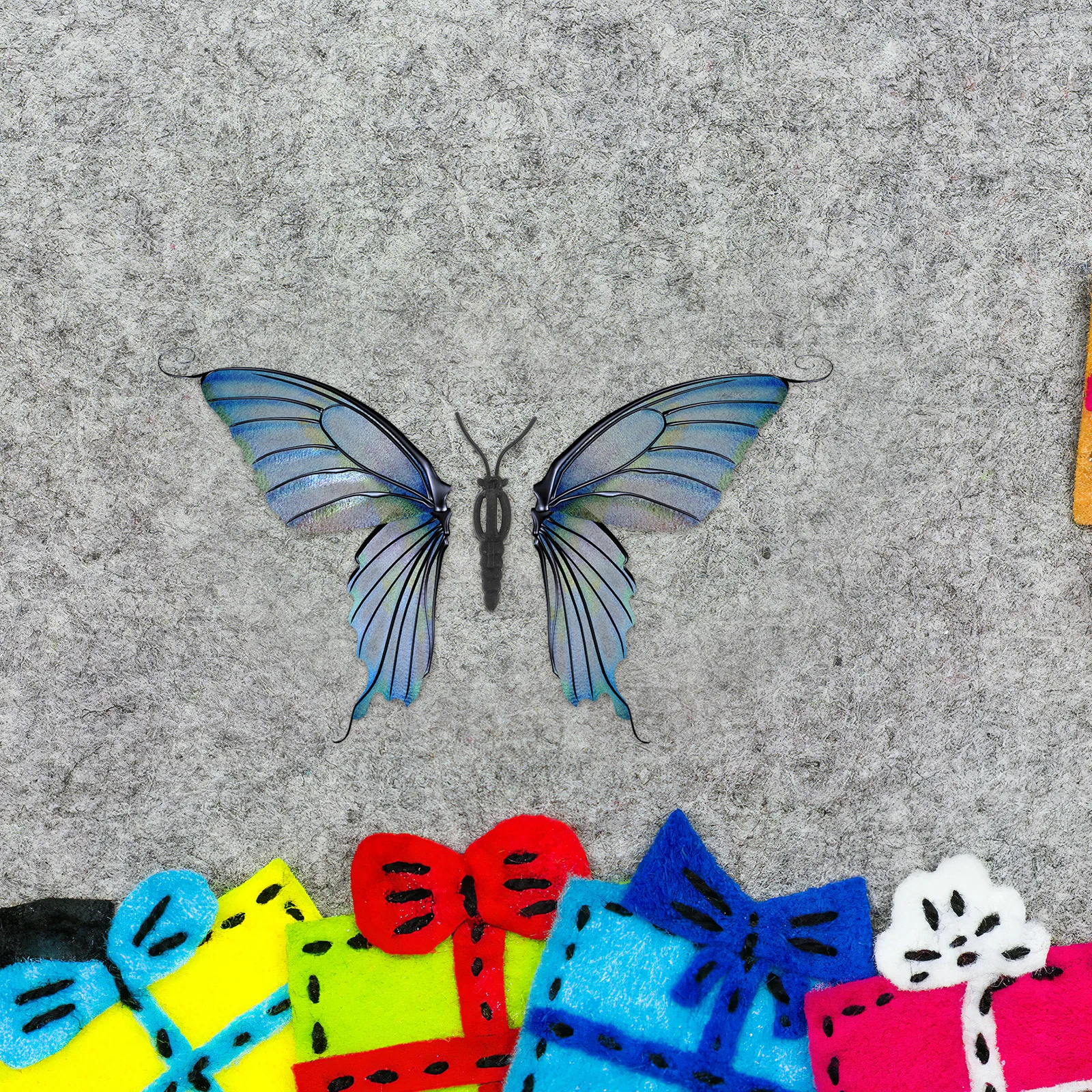 Accessoires artisanaux papillon, 50 pièces, composants d'antenne en matériau ABS pour papillon créatif et artisanat décoratif