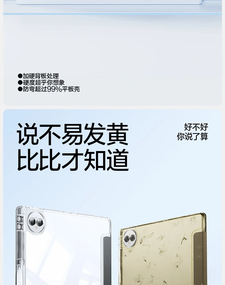Dreifach Faltbare Acryl-Hülle mit Stifthalter für Huawei MatePad 11.5 Air 12 Pro 11 – Detail 3