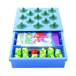 Sapo solitaire trampolim criança intelecto xadrez brinquedo presente colorido