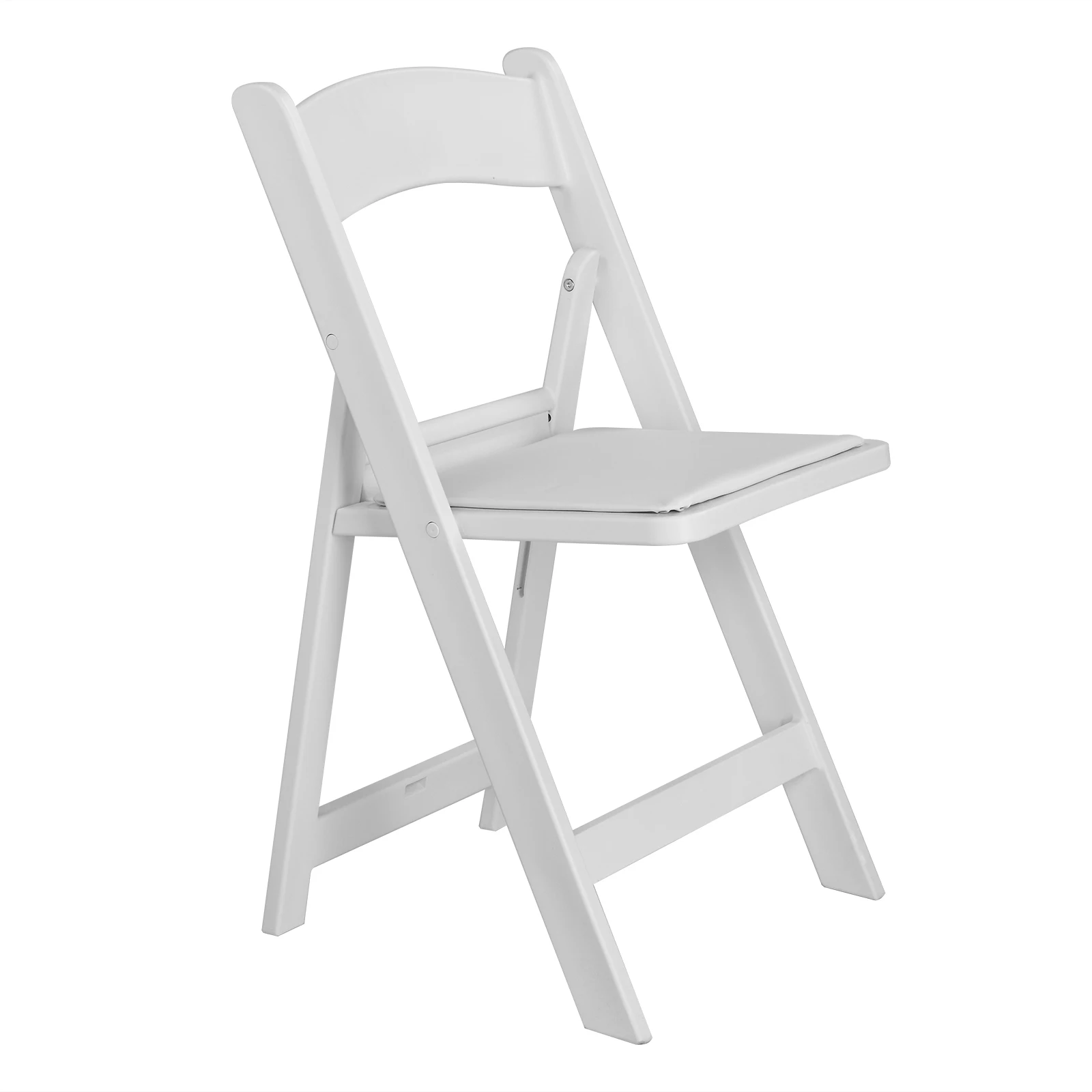 4 Pack Folding Chairs, Comfortable Event Chairs Indoor Outdoor for Home Event Party Picnic School Wedding, White