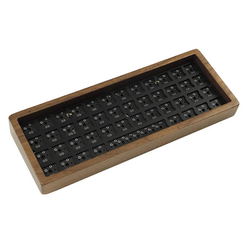 ECHOME 40% Wooden Mechanical Keyboard Wired Type-C Hot Swap RGB Gasket Custom Mini Office Gaming Keyboard Kit Support QMK VIA