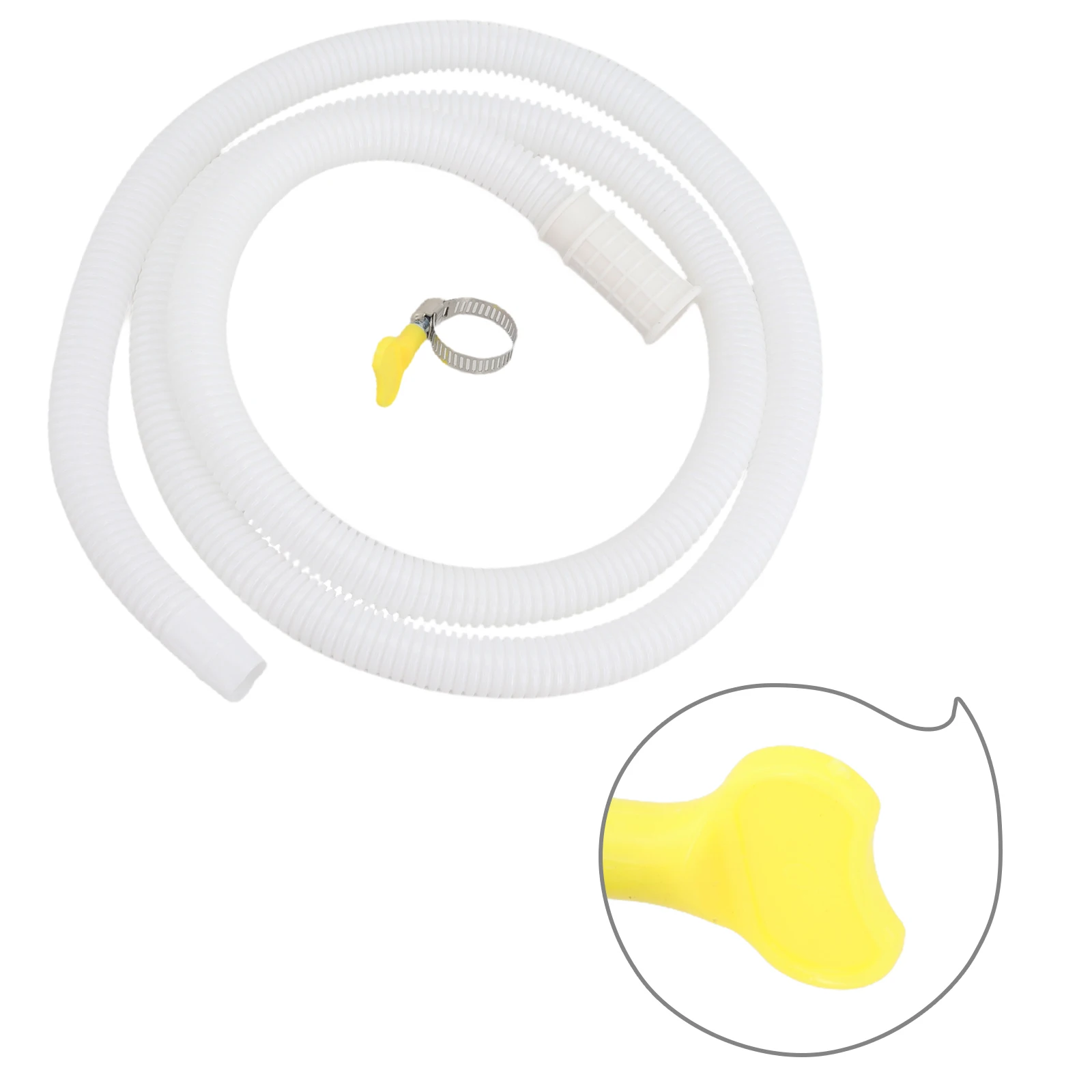 1.5M White Drain Hose Pipe Inlet Hoses Extension Drainpipe Tube For Air Conditioner Washing Maching Kitchen Faucet Accessories