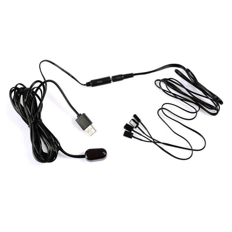 

IR Extender 1Pc IR Receiver + 4Pc IR Emitter Emitters Repeater Kit Infrared Remote USB Adatper