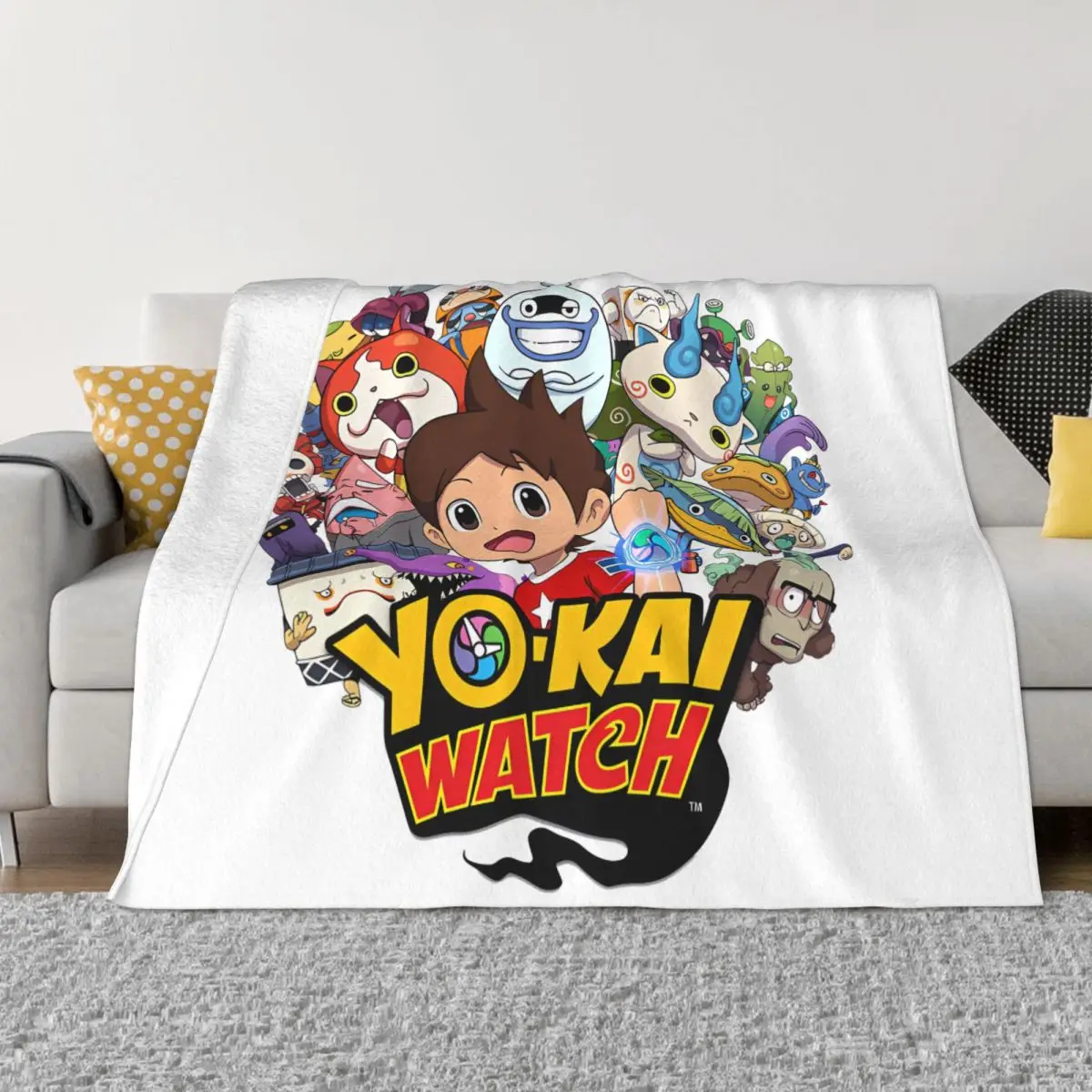 Yo-Kai Yokai Watch 2 Blanket Bedspread On The Bed Throw Anime Blanket Aesthetic Hairy Winter Bed Covers