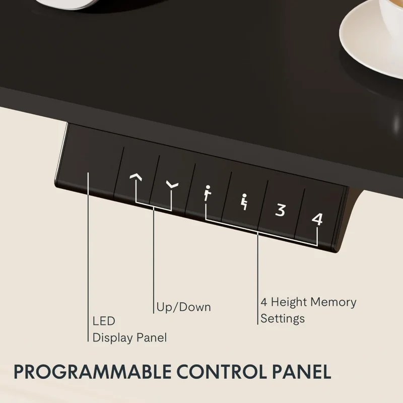 FLEXISPOT-soporte eléctrico de pie para casa y oficina, escritorio de 48X30 pulgadas, altura ajustable, pieza completa, tablero de escritorio, Fram