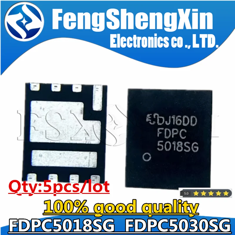 

5pcs FDPC5018SG FDPC5030SG 5018SG 5030SG QFN Chips