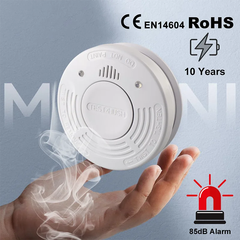 CCEsafety SA11 10 سنوات كاشف الدخان الكهروضوئي حساسات الدخان CE EN14604 معتمد CR123A بطارية LED مؤشر أمن الوطن #1
