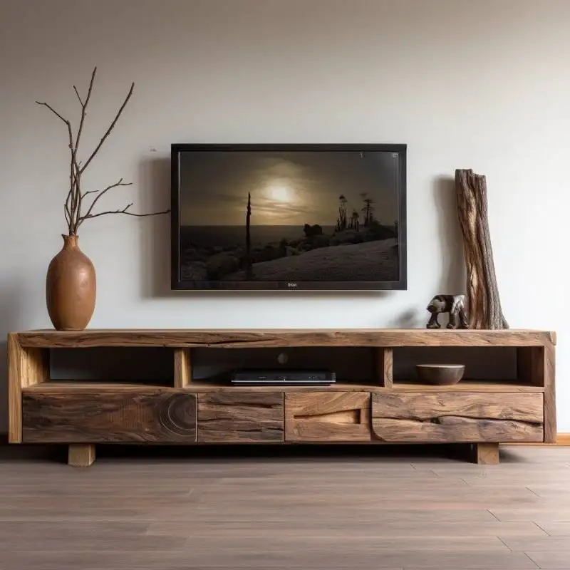

Classic European Tv Cabinet Living Room Solid Wood 200Cm Wooden Living Room Tv Stands Nordic Mueble Televison Furniture For Home