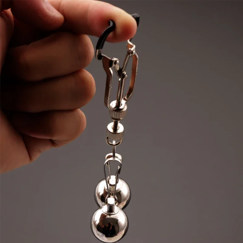 Heavy Breast Clips Weights Hanging Balls Nipple Tease Sex Toys Bondage Accessories Nipple Massage Clamp BDSM Sex Toys For Women