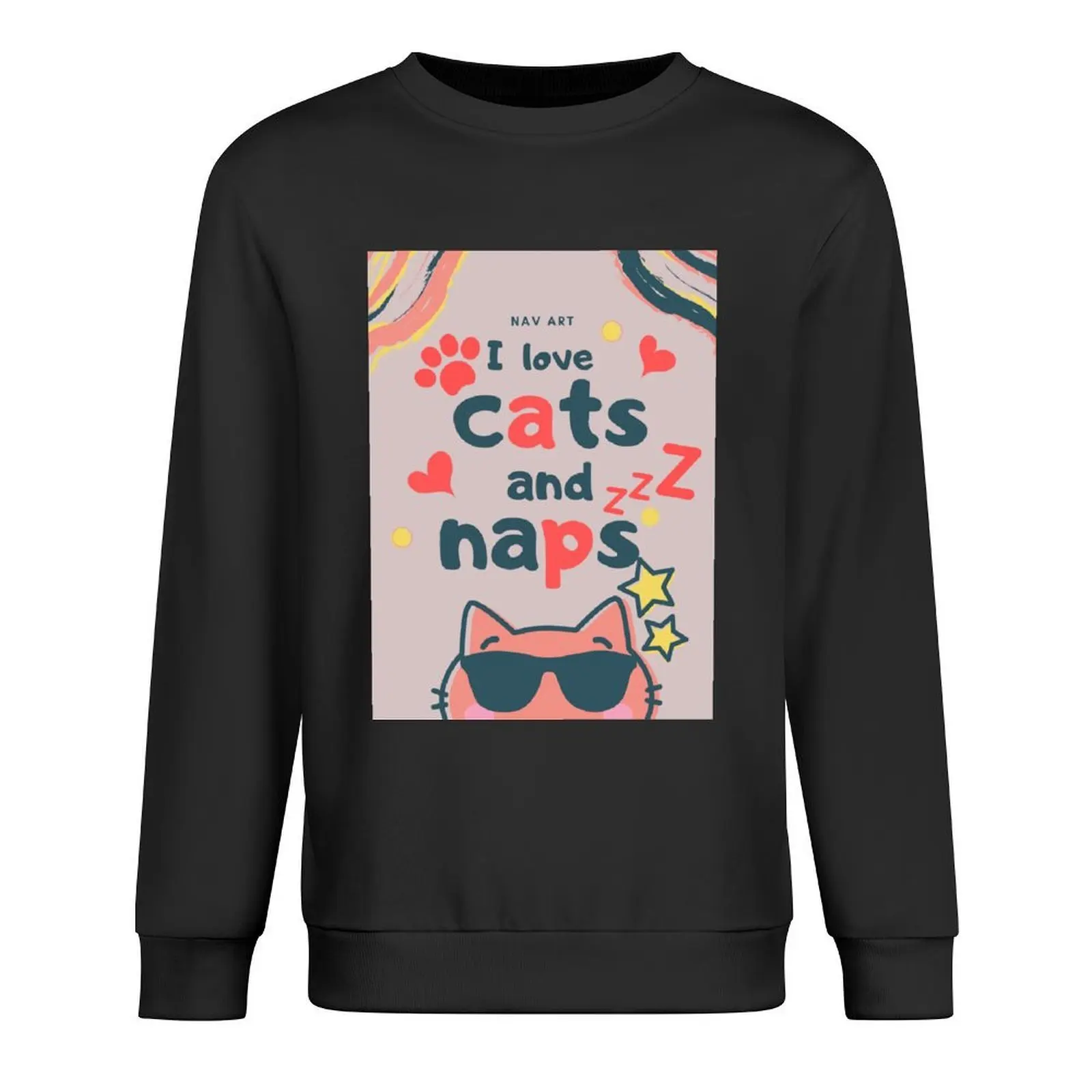 

Cats and naps Pullover korean autumn clothes men's autumn clothes autumn clothes new products new hoodies and sweatshirts