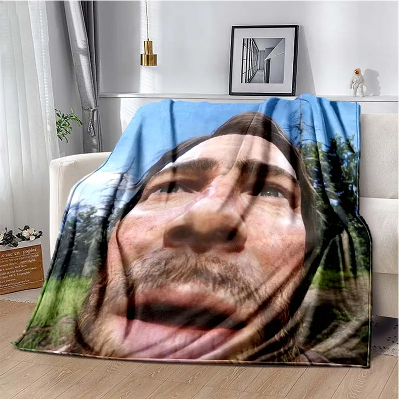 Arthur Morgan  Game Print Flannel Blanket Ultra Soft Warm Throw For Comfort Bedroom Living Room Indoor Home Decor Holiday Gift